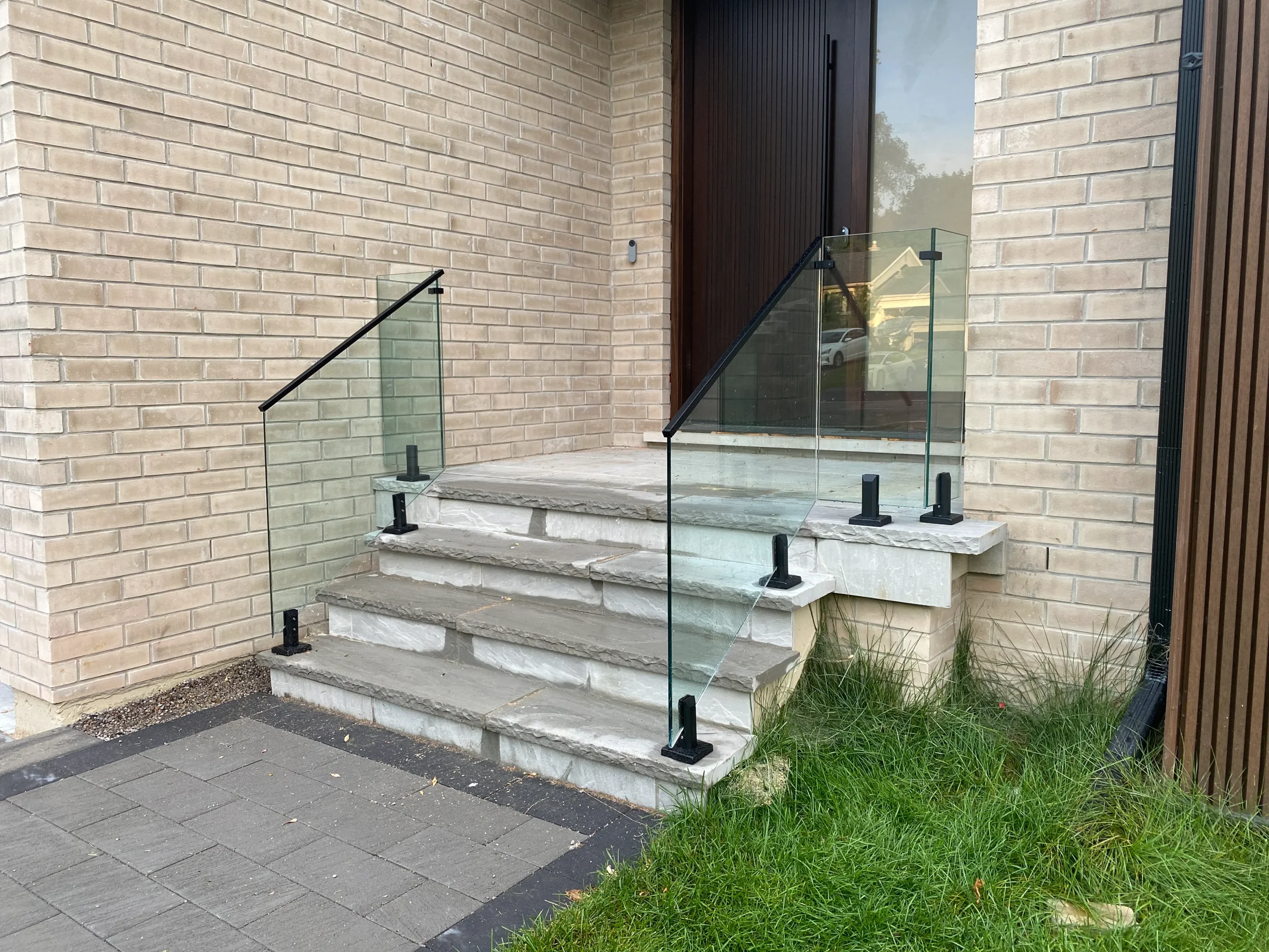 exterior glass railing