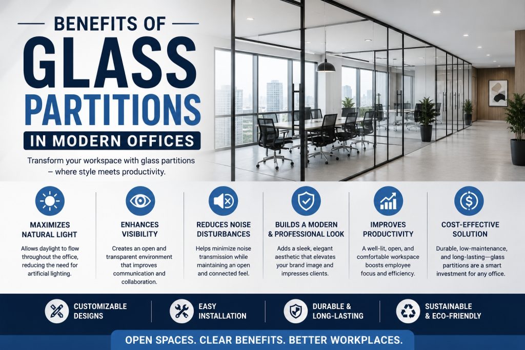 Benefits of Glass Partitions in Modern Offices