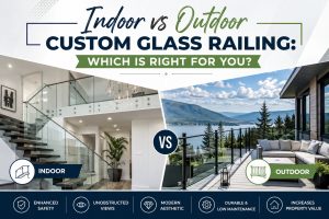 Indoor vs Outdoor Custom Glass Railing: Which Is Right for You?